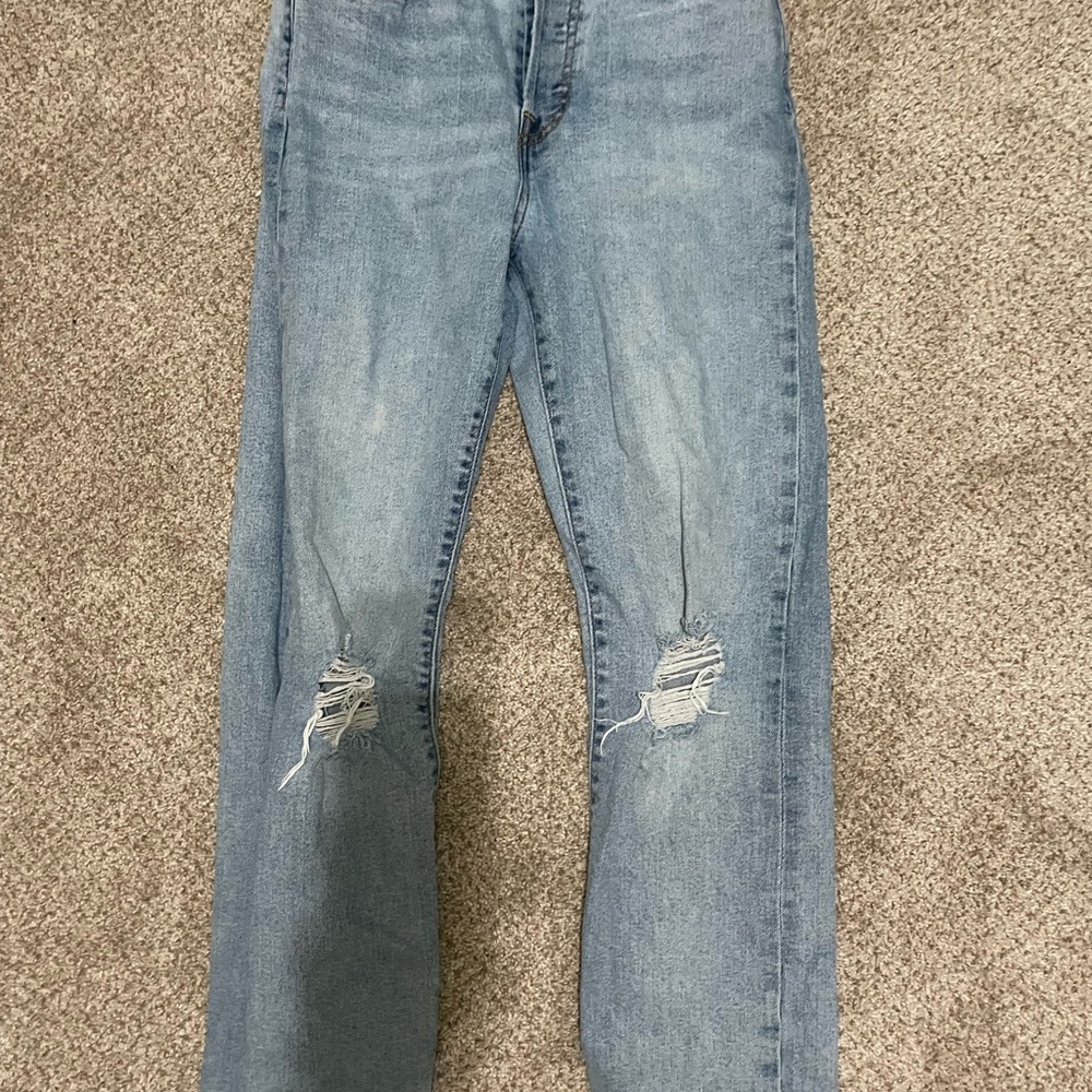 Levi's Light Blue Wedgie Straight Jeans